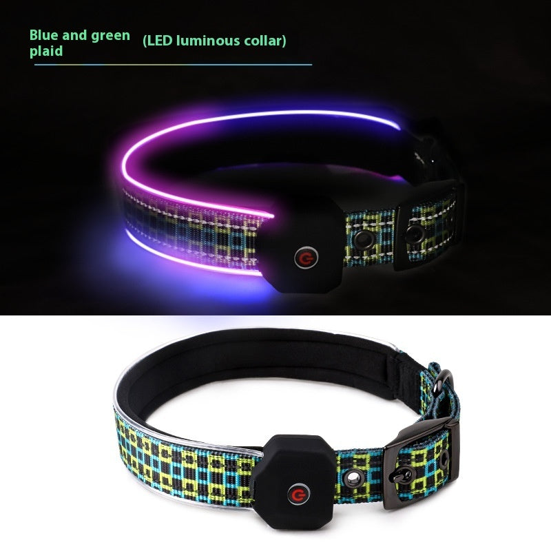 Collier réfléchissant à LED pour chien